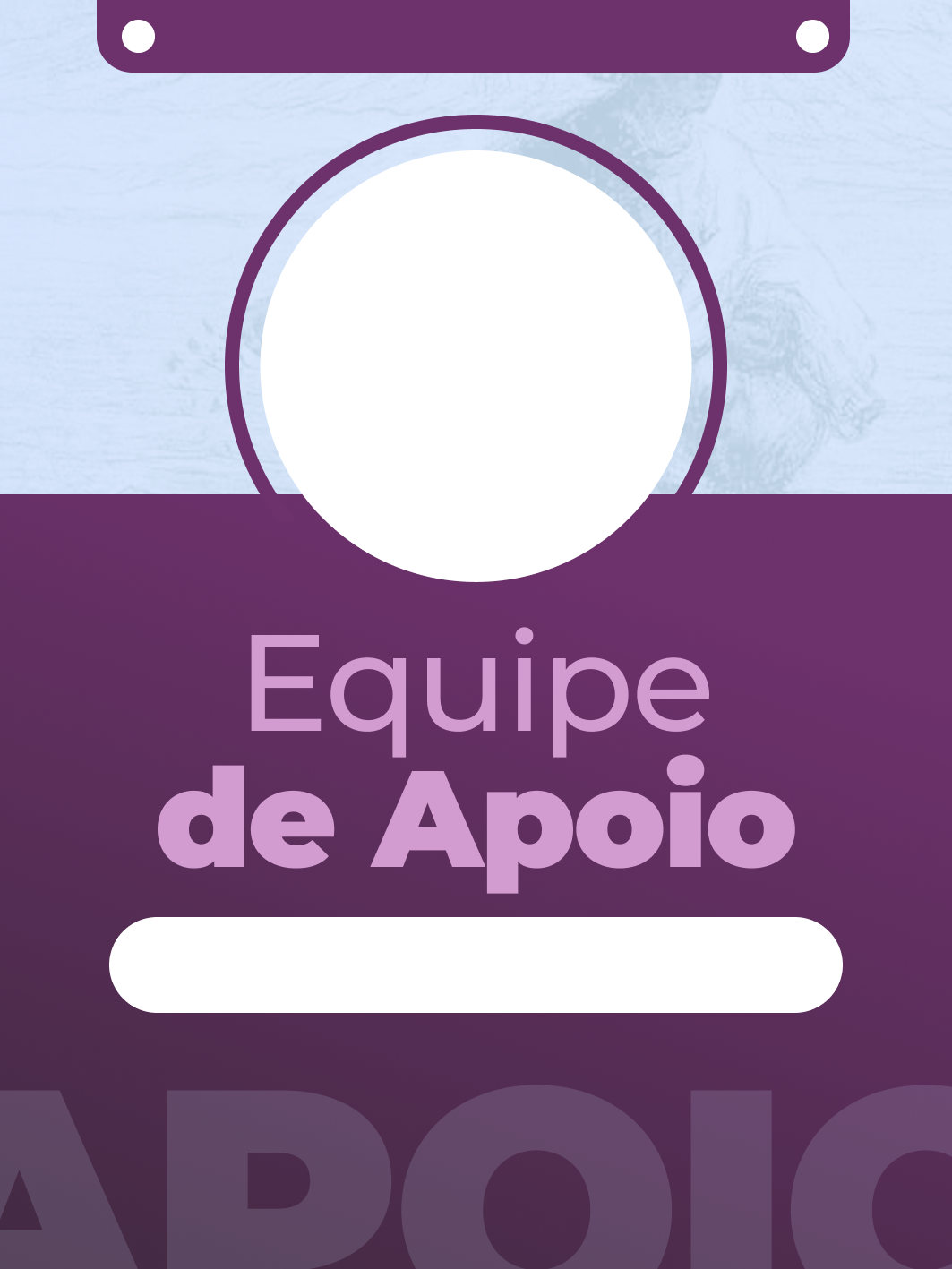 Crachá Equipe de Apoio
